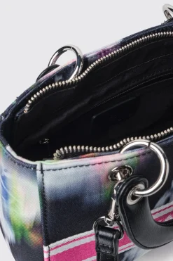 Borse A Tracolla^Gaëlle Reg shoulder strap canvas stampa allover banda logo • - Paris Fiorato