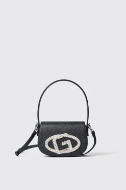 Borse A Mano|Borse A Tracolla^Gaëlle Reg shoulder strap con catena e maxi g con strass • - Paris Nero