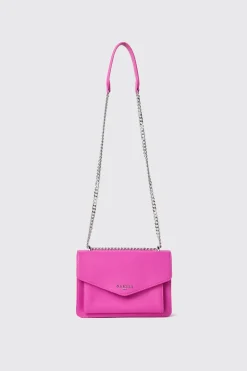 Borse A Tracolla^Gaëlle Reg shoulder strap con logo in metallo • - Paris Fucsia