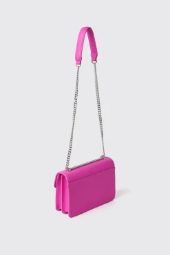 Borse A Tracolla^Gaëlle Reg shoulder strap con logo in metallo • - Paris Fucsia