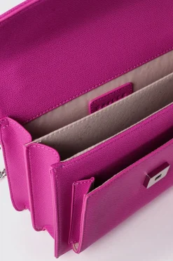 Borse A Tracolla^Gaëlle Reg shoulder strap con logo in metallo • - Paris Fucsia