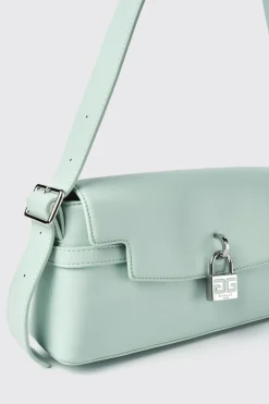 Borse A Tracolla^Gaëlle Reg shoulder strap con lucchetto logato • - Paris Verde acqua