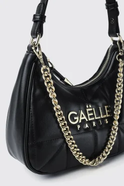 Borse A Tracolla^Gaëlle Reg shoulder strap con matelasse' e logo in metallo • - Paris Nero