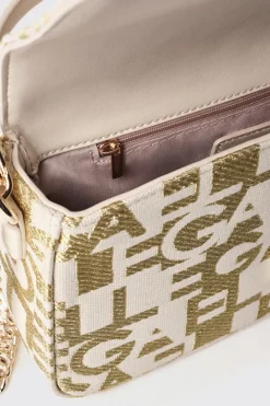 Borse A Mano|Borse A Tracolla^Gaëlle Reg shoulder strap jacquard con logo in metallo • - Paris Naturale
