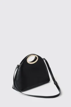 Borse A Mano|Borse A Tracolla^Gaëlle Regular hand bag con logo in metallo • - Paris Nero