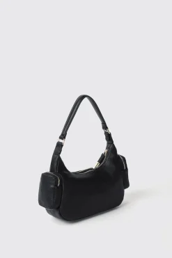 Borse A Mano|Borse A Tracolla^Gaëlle Regular shoulder strap con logo in metallo • - Paris Nero
