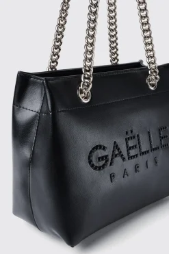 Borse A Tracolla^Gaëlle Regular shoulder strap con logo embossed • - Paris Nero