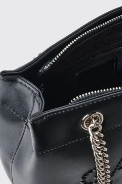 Borse A Tracolla^Gaëlle Regular shoulder strap con logo embossed • - Paris Nero
