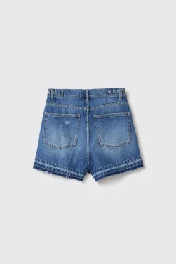 Gonne & Shorts|Denim^Gaëlle Short carry over con morsetti • - Paris Blu