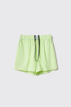 Gonne & Shorts^Gaëlle Short con elastici in popeline bastonetto • - Paris Lime