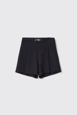 Gonne & Shorts^Gaëlle Short in cady con pinces sul davanti • - Paris Nero