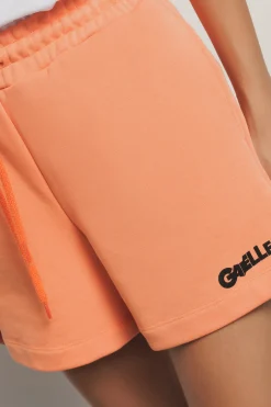 Gonne & Shorts^Gaëlle Short in felpa con cinto elastico e stampa • - Paris Arancio