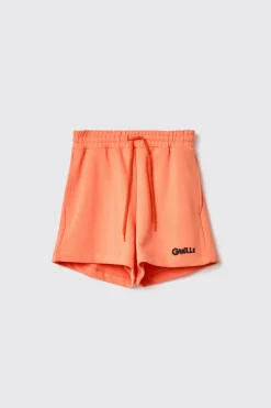 Gonne & Shorts^Gaëlle Short in felpa con cinto elastico e stampa • - Paris Arancio
