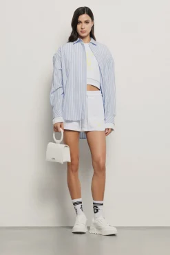 Gonne & Shorts^Gaëlle Short in felpa con elastico e stampa • - Paris Bianco
