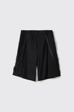 Bermuda^Gaëlle Short in nylon • - Paris Nero