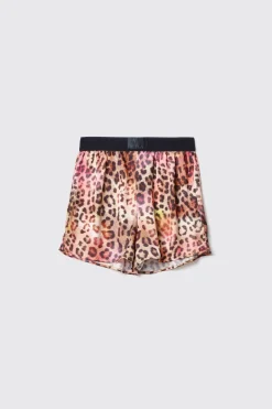 Gonne & Shorts^Gaëlle Short in raso stampato • - Paris Macula