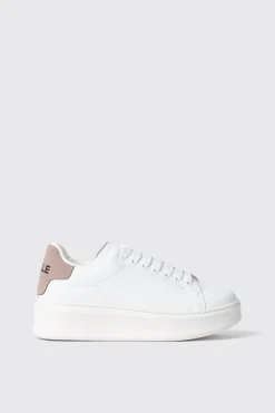 Sneakers^Gaëlle Sneakers addict in action leather con inserto in suede • - Paris Safari