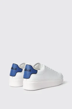 Scarpe^Gaëlle Sneakers addict in action leather con rubber patch • - Paris Blu