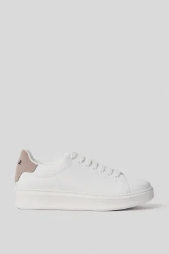 Scarpe^Gaëlle Sneakers addict in action leather con patch in suede • - Paris Safari