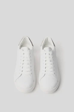 Scarpe^Gaëlle Sneakers addict in action leather con patch in suede • - Paris Safari