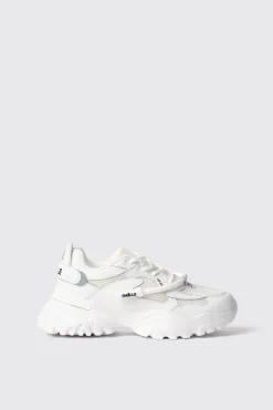 Sneakers^Gaëlle Sneakers runner in mesh con stopper logato in rubber • - Paris Bianco
