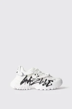 Sneakers^Gaëlle Sneakers runner in mesh con stopper logato in rubber e stampa logo • - Paris Bianco