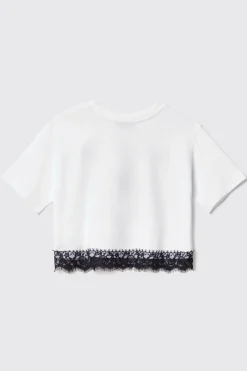 T-Shirt^Gaëlle T shirt crop paricollo • - Paris Bianco