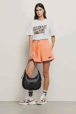 T-Shirt^Gaëlle T shirt in jersey paricollo con stampa • - Paris Bianco