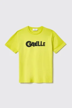 T-Shirt^Gaëlle T shirt in jersey paricollo con stampa • - Paris Lime