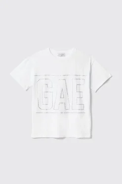 T-Shirt^Gaëlle T shirt in jersey paricollo con strass • - Paris Bianco