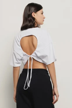 T-Shirt^Gaëlle T shirt jersey paricollo con stampa • - Paris Bianco