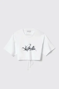 T-Shirt^Gaëlle T shirt jersey paricollo con stampa • - Paris Bianco