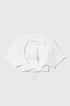 T-Shirt^Gaëlle T shirt jersey paricollo con stampa • - Paris Bianco