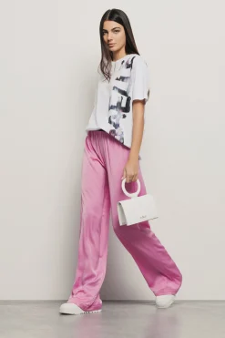 T-Shirt^Gaëlle T shirt jersey paricollo con maxi stampa • - Paris Bianco