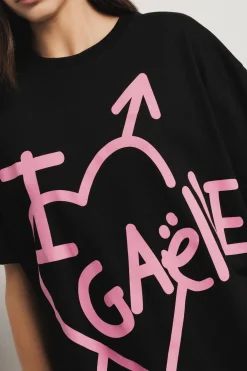 T-Shirt^Gaëlle T shirt paricollo • - Paris Nero