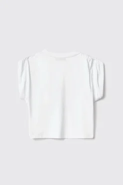 T-Shirt^Gaëlle T shirt smanicata con arricciature sulle spalle • - Paris Bianco