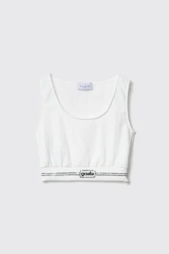 Top^Gaëlle Top con elastico al fondo • - Paris Bianco