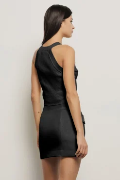 Top^Gaëlle Top scollo halter in maglia • - Paris Nero