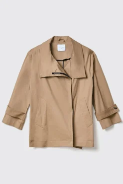 Capispalla^Gaëlle Trench doppiopetto con abbottonatura nascosta in gabardina • - Paris Safari
