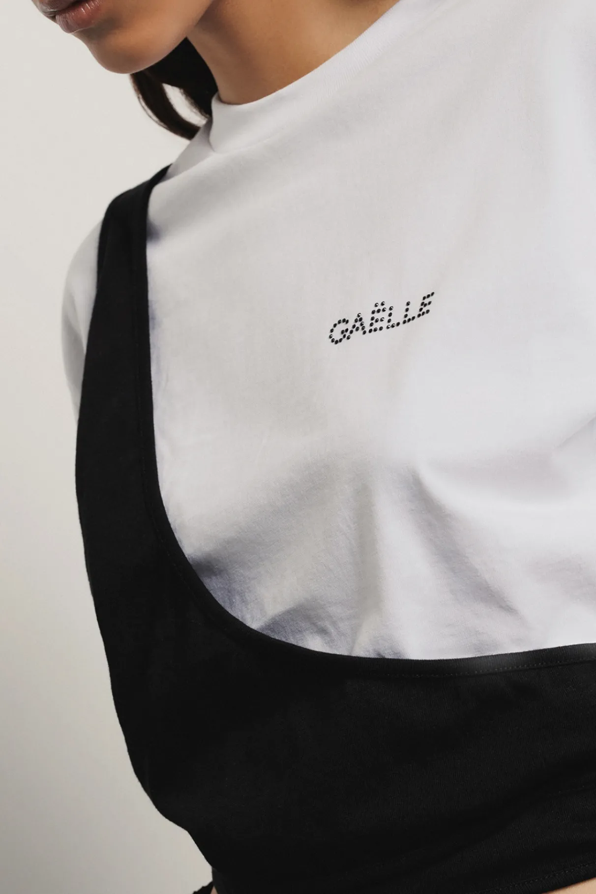 T-Shirt^Gaëlle T-shirt crop con dettaglio monospalla • - Paris Bianco