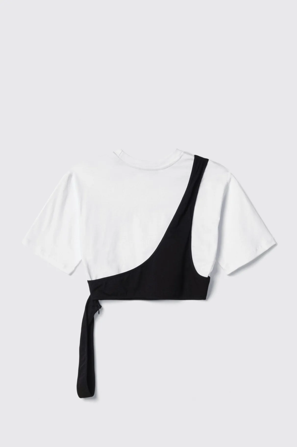 T-Shirt^Gaëlle T-shirt crop con dettaglio monospalla • - Paris Bianco