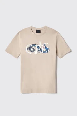 T-Shirt^Gaëlle T-shirt in jersey girocollo con stampa • - Paris Sabbia