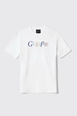 T-Shirt^Gaëlle T-shirt in jersey girocollo con ricamo • - Paris Bianco
