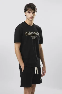 T-Shirt^Gaëlle T-shirt in jersey girocollo con stampa • - Paris Nero