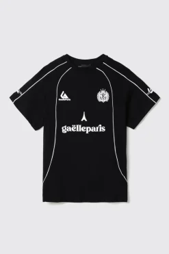 T-Shirt^Gaëlle T-shirt in jersey girocollo mezza manica con stampa • - Paris Nero