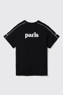 T-Shirt^Gaëlle T-shirt in jersey girocollo mezza manica con stampa • - Paris Nero