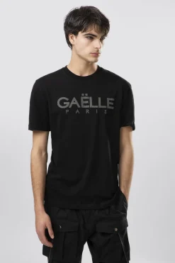 T-Shirt^Gaëlle T-shirt in jersey girocollo con borchie • - Paris Nero