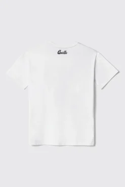T-Shirt^Gaëlle T-shirt in jersey paricollo con stampa e paillettes • - Paris Bianco