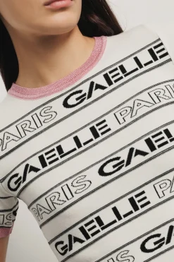 T-Shirt^Gaëlle T-shirt logo • - Paris Madreperla-fucsia