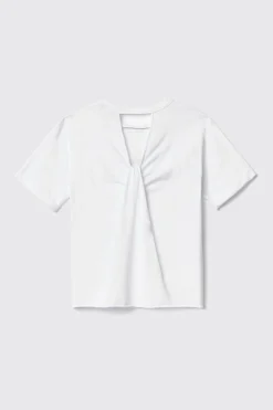 T-Shirt^Gaëlle T-shirt paricollo con dettaglio apertura sul retro • - Paris Bianco